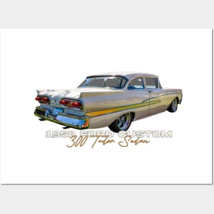 1958 Ford Custom 300 Tudor Sedan Posters and Art